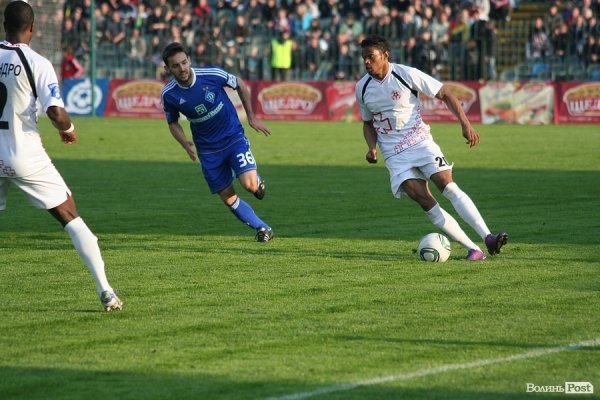 «Волинь» програла у двобої з «Динамо» – 0:1